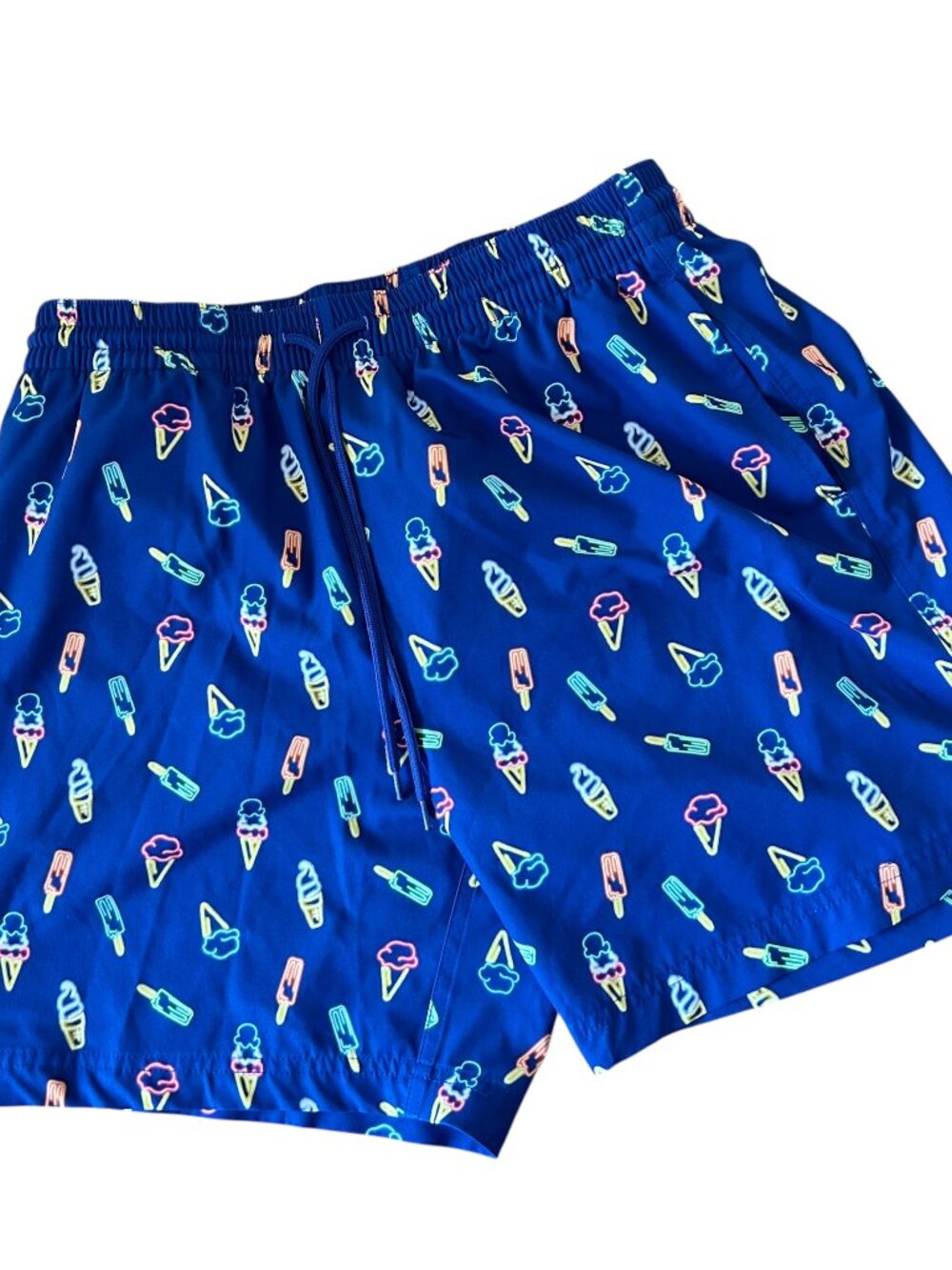 Caribbean Swimwear Swim Trunk Ice Cream Popsicle Print Size Medium Beach Pool